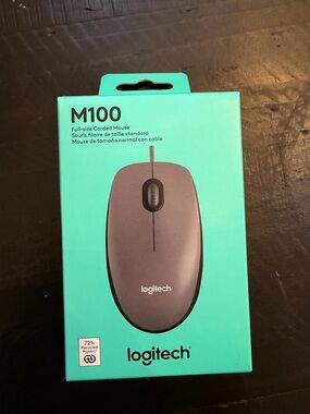 Logitech M100 Wired Mouse - Black